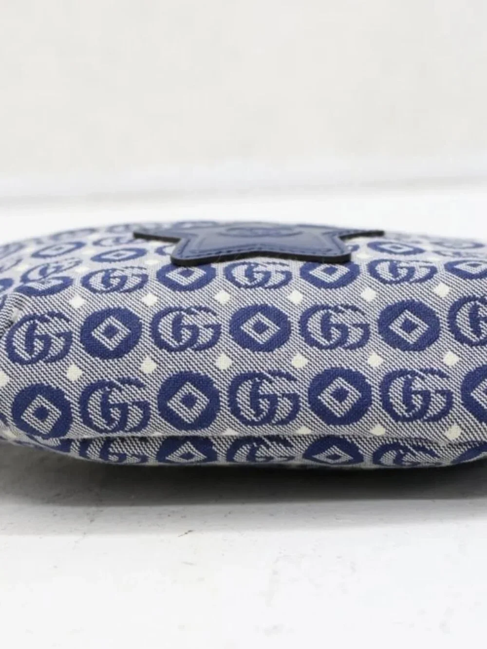 GUCCI Kids Jacquard Logo Patch Belt Bag - Blue